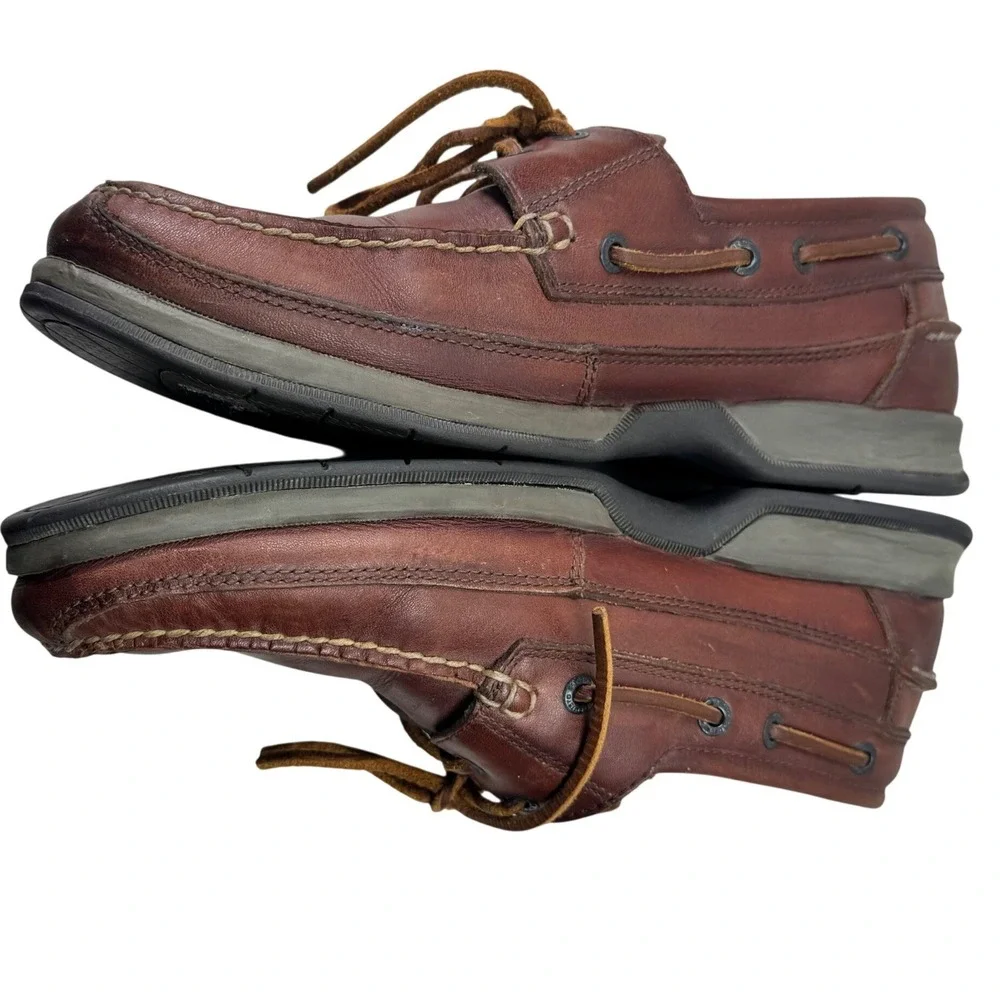 Mephisto Spinnaker Boat Shoes Mens 9.5 Brown Leather Air-Bag System Loafer